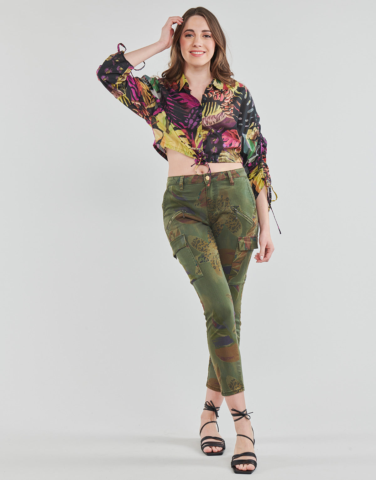 Pantalone Donna Desigual  PANT_TROPI  Kaki