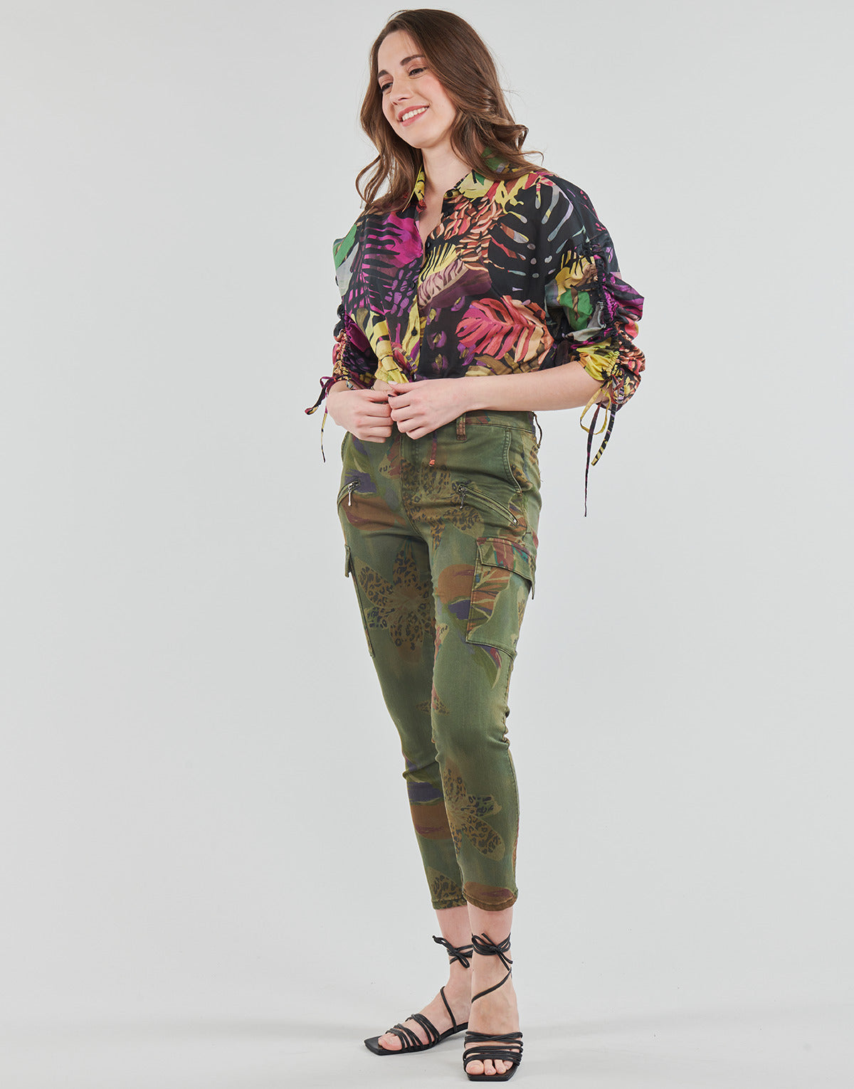 Pantalone Donna Desigual  PANT_TROPI  Kaki