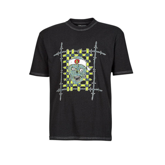 T-shirt Uomo Volcom RICHARD FRENCH FA GD LSE SS Nero