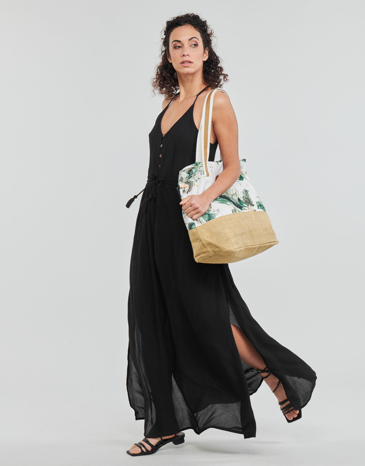 Abito lungo Donna Rip Curl CLASSIC SURF MAXI DRESS Nero