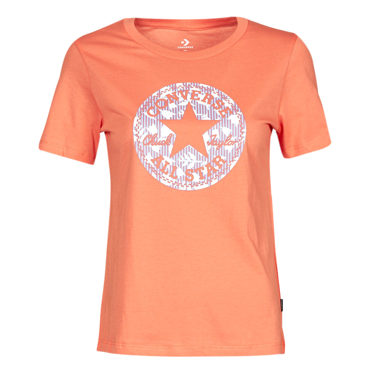 T-shirt Donna Converse  Chuck Patch Infill Tee  Arancio
