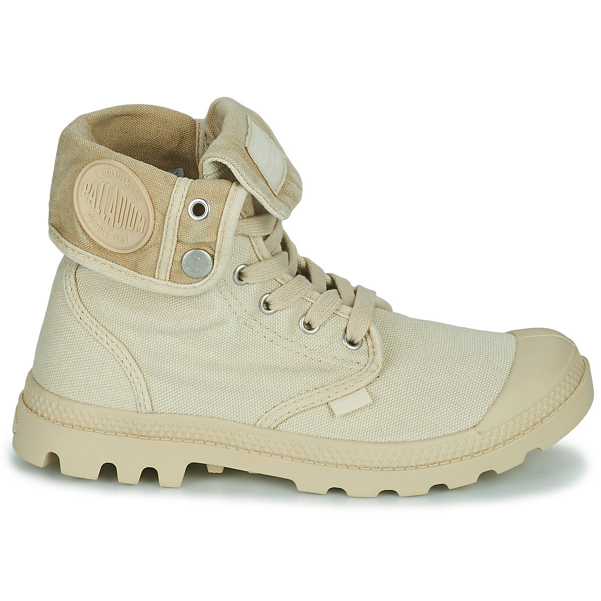 Sneakers alte Donna Palladium BAGGY Beige