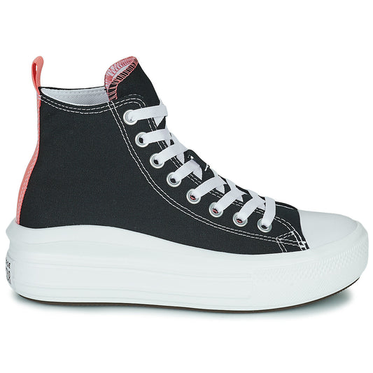 Scarpe bambini ragazza Converse Chuck Taylor All Star Move Canvas Color Hi Nero