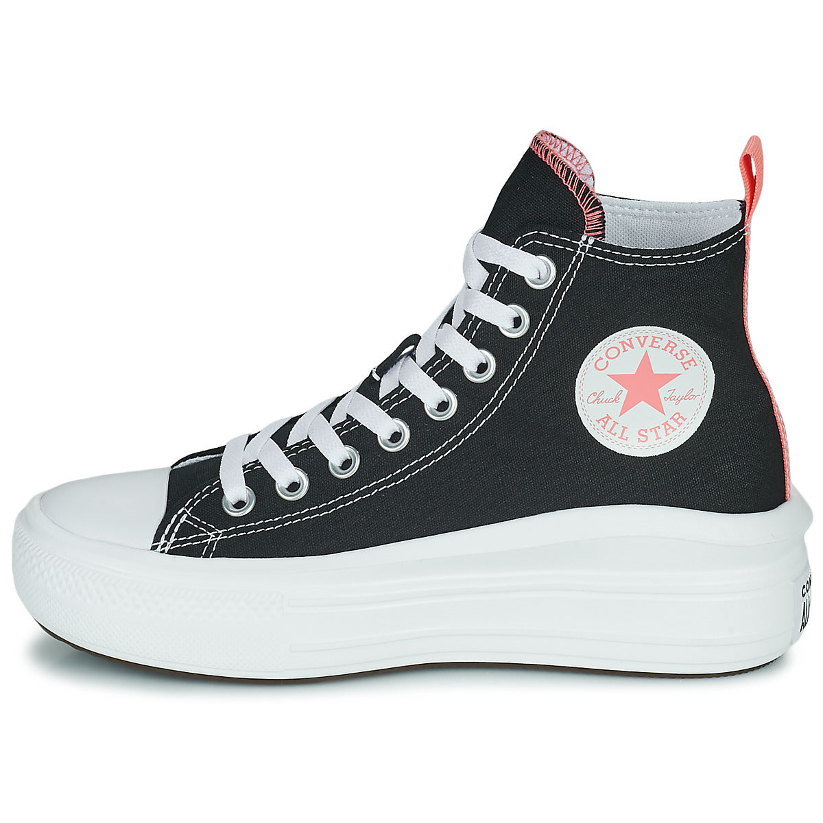 Scarpe bambini ragazza Converse  Chuck Taylor All Star Move Canvas Color Hi  Nero
