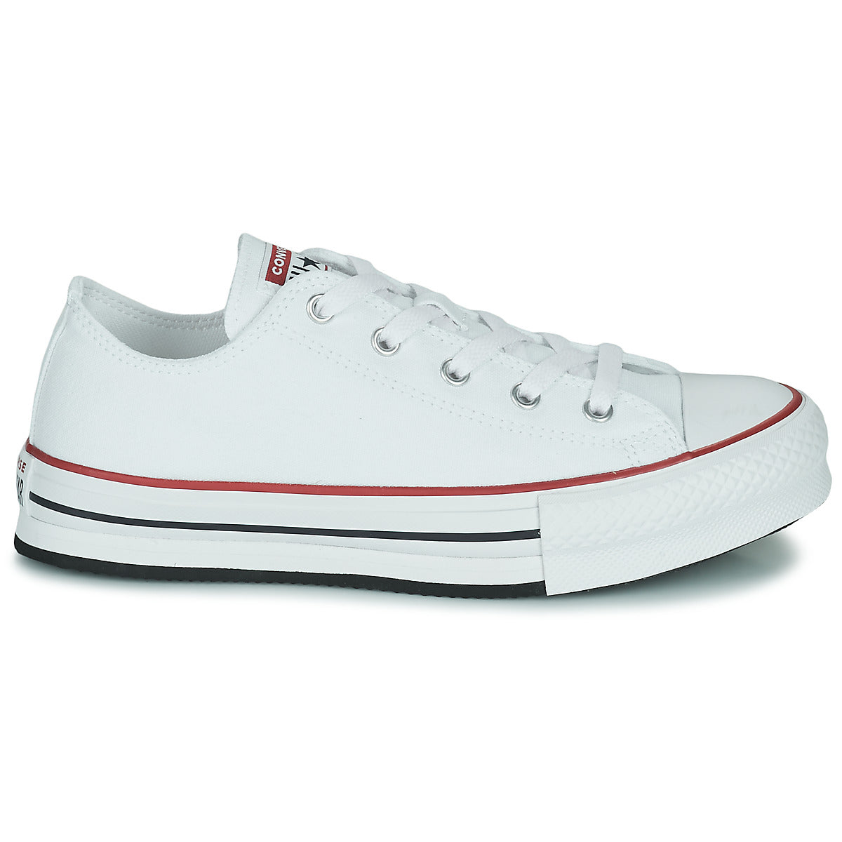Scarpe bambini ragazza Converse Chuck Taylor All Star EVA Lift Foundation Ox Bianco