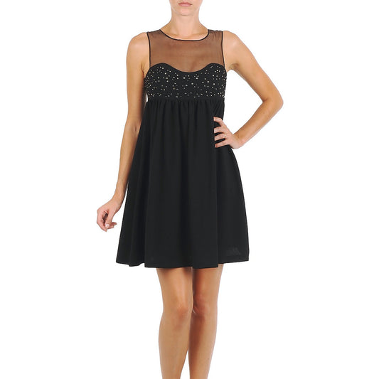 Abito corto Donna Manoush ROBE ETINCELLE Nero