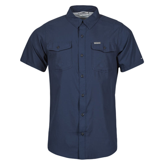 Camicia a maniche corte Uomo Columbia Utilizer II Solid Short Sleeve Shirt Marine