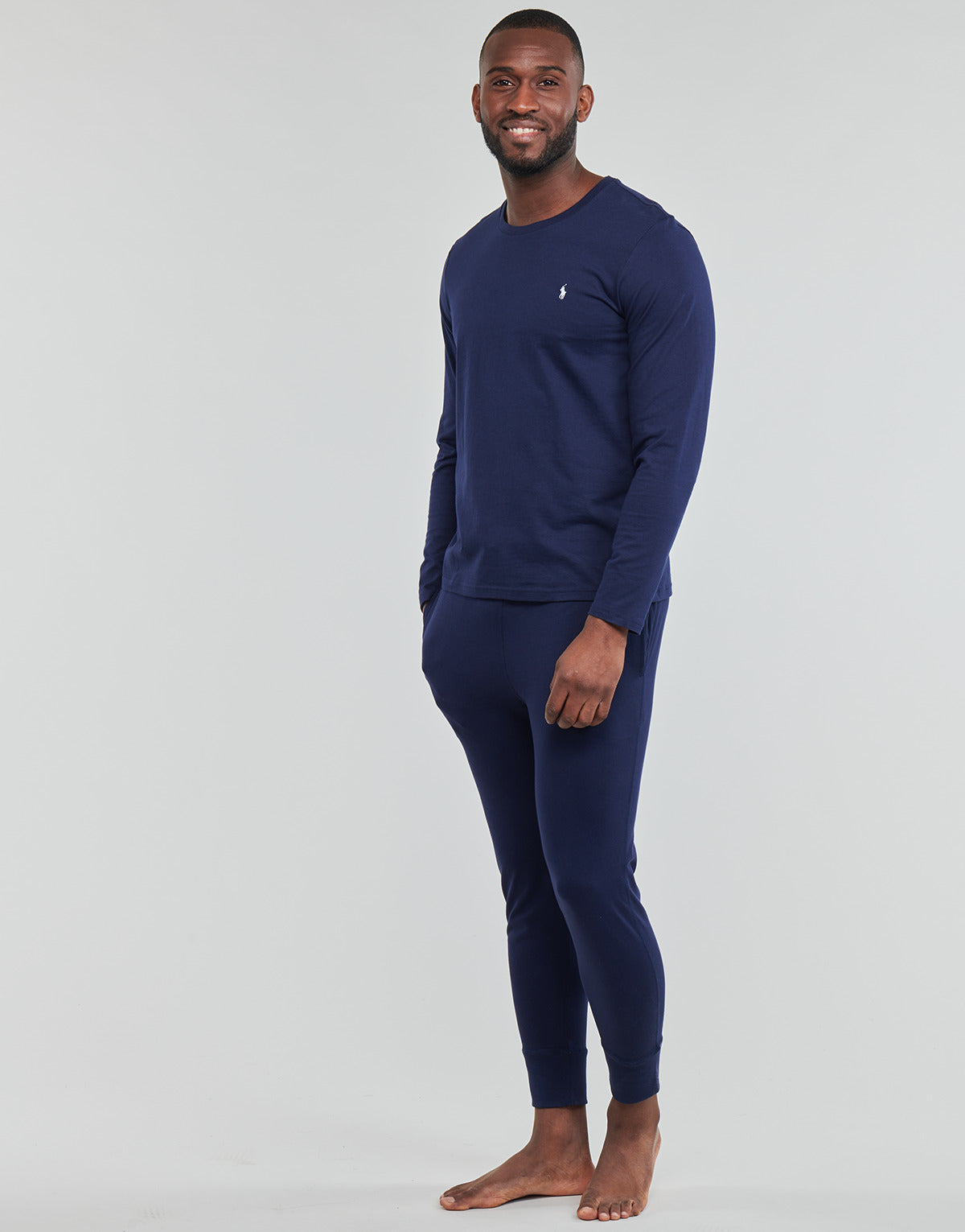 T-shirts a maniche lunghe Uomo Polo Ralph Lauren  LS CREW  Marine