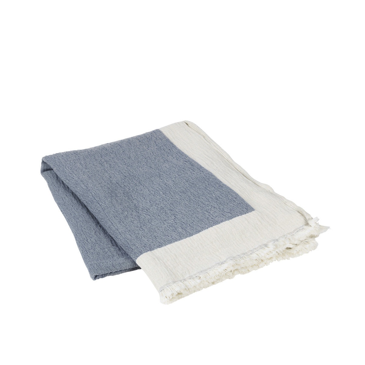 Plaid coperte Broste Copenhagen MONA Blu