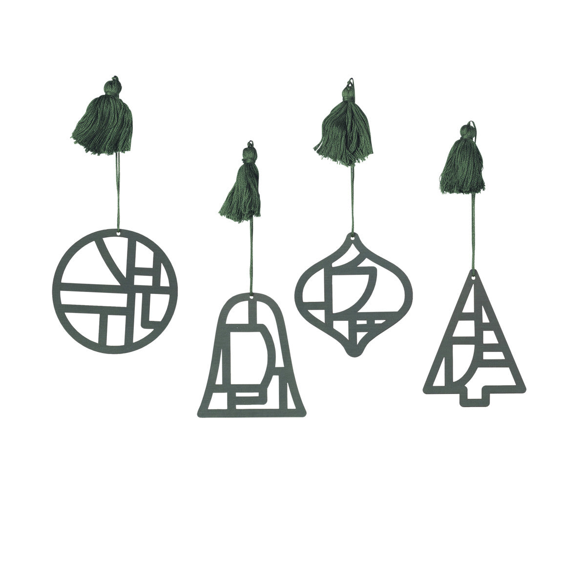 Decorazioni natalizie Broste Copenhagen FILI X4 Verde