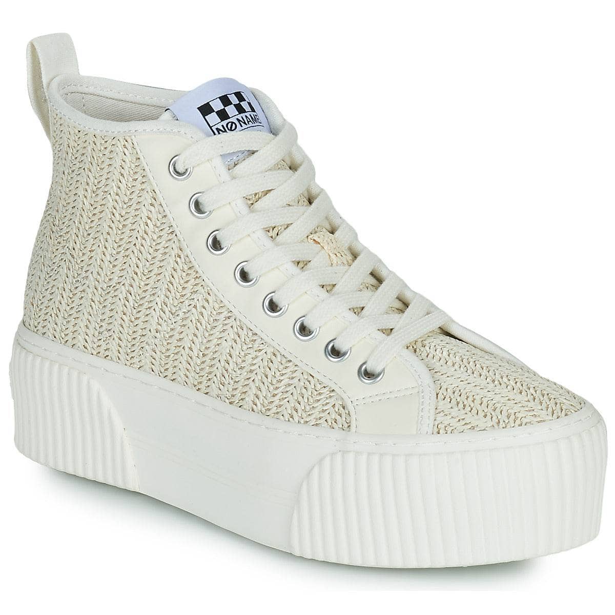 Sneakers alte Donna No Name IRON MID Bianco
