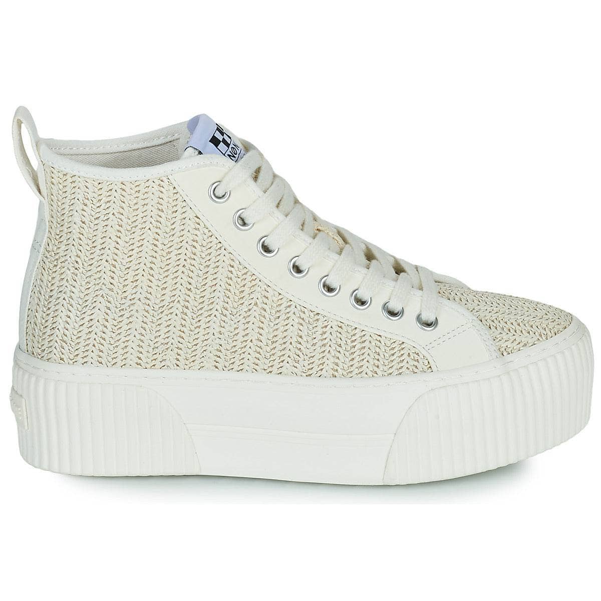 Sneakers alte Donna No Name IRON MID Bianco