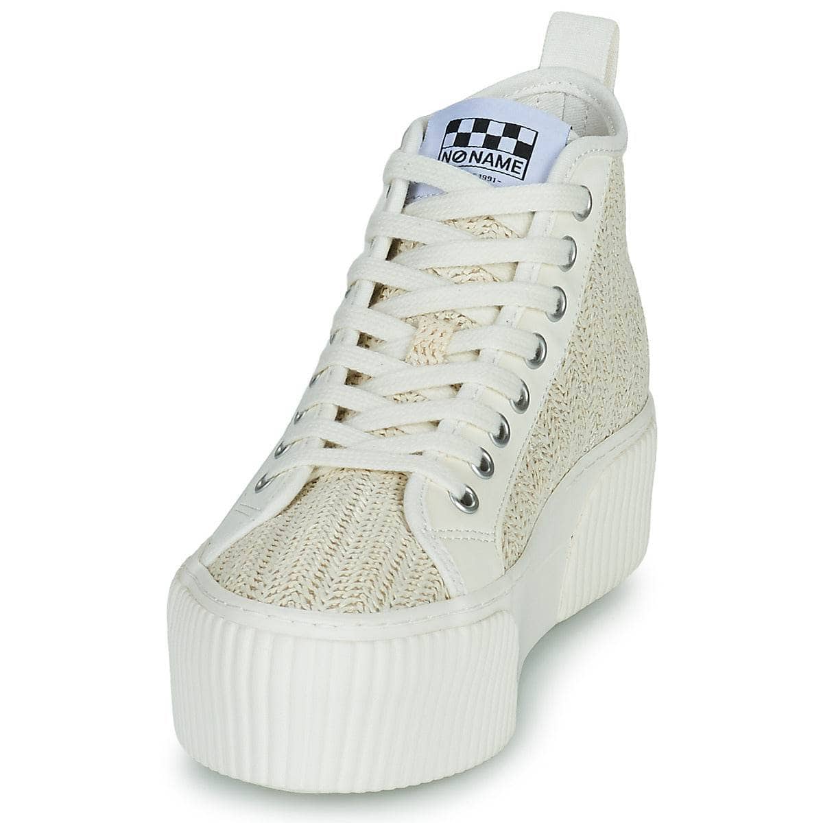 Sneakers alte Donna No Name IRON MID Bianco
