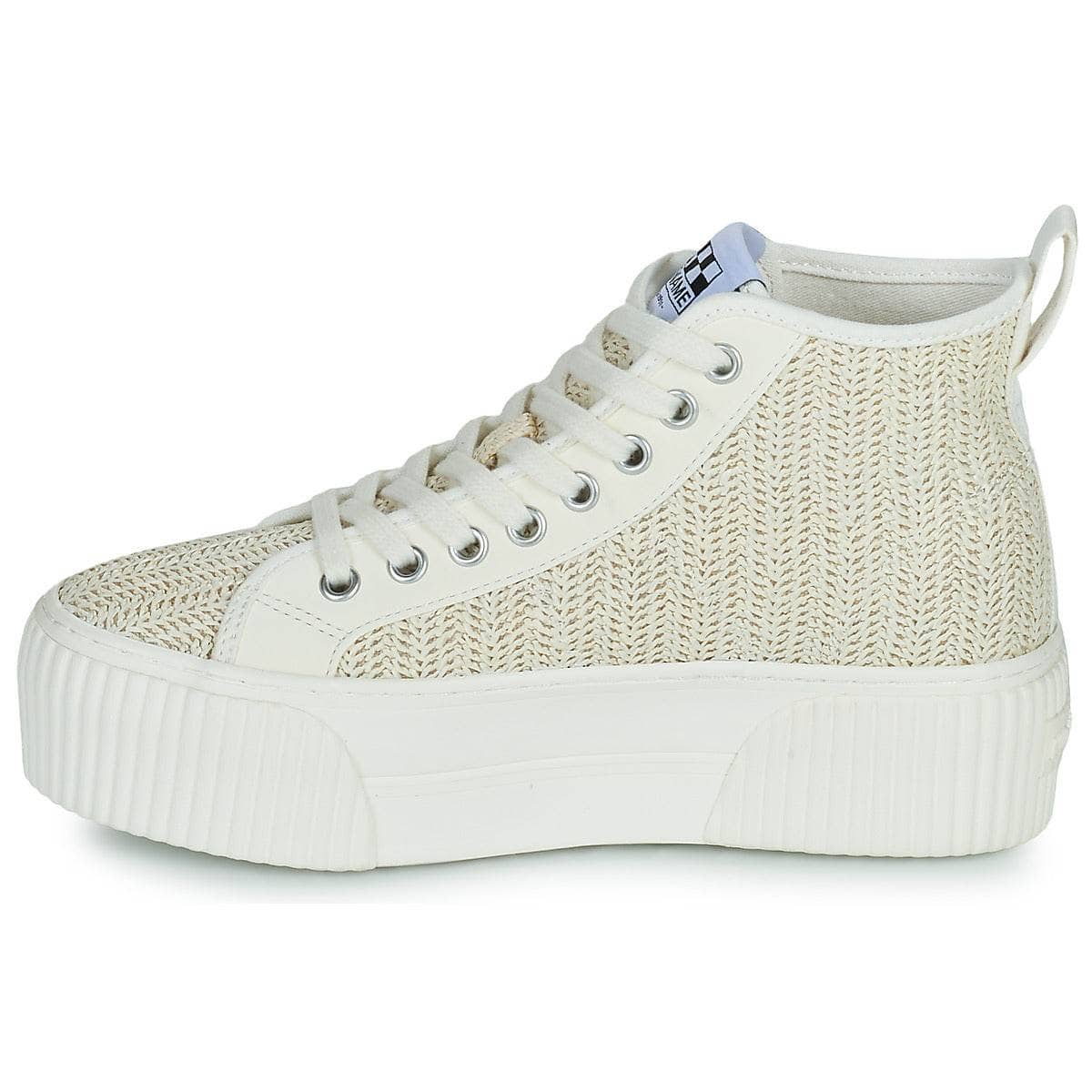 Sneakers alte Donna No Name IRON MID Bianco