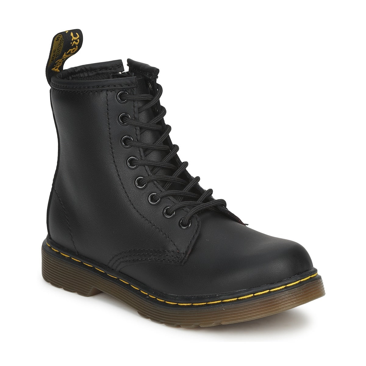 Stivaletti bambini ragazzo Dr. Martens  JR BLACK SOFTY T  Nero