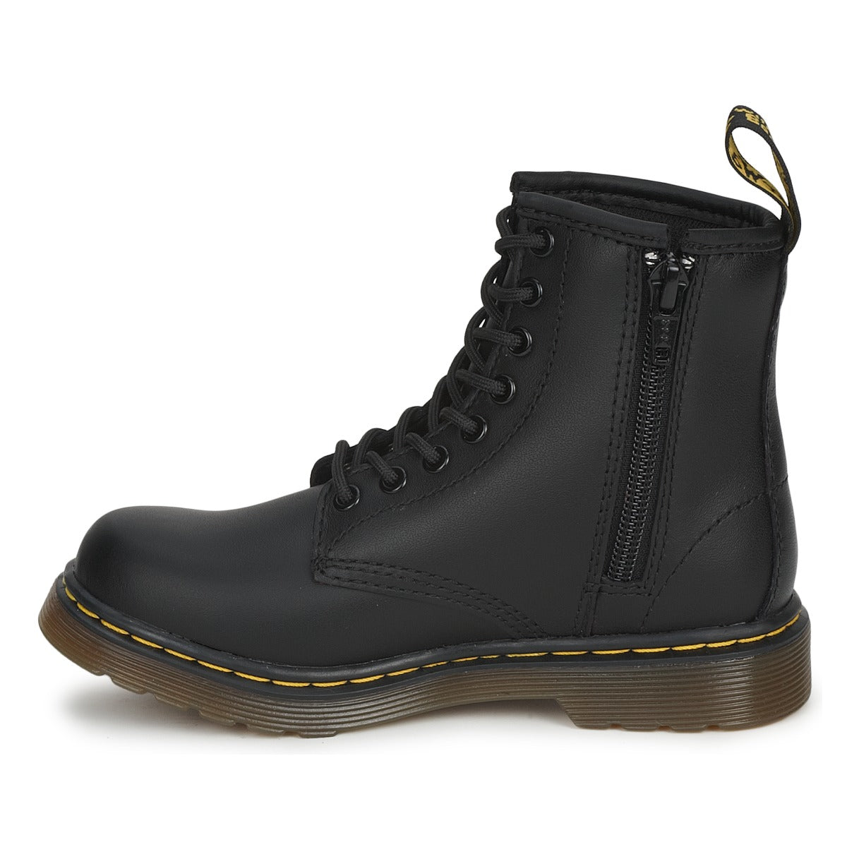 Stivaletti bambini ragazzo Dr. Martens  JR BLACK SOFTY T  Nero