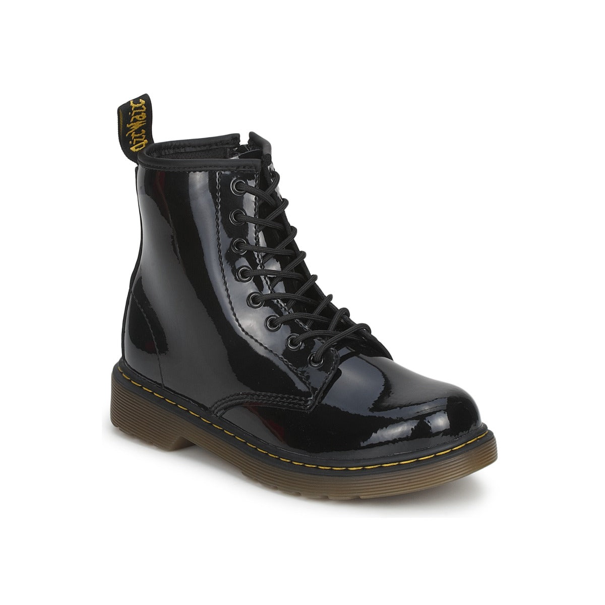 Stivaletti bambini ragazza Dr. Martens  JR BLACK PATENT LAMPER  Nero