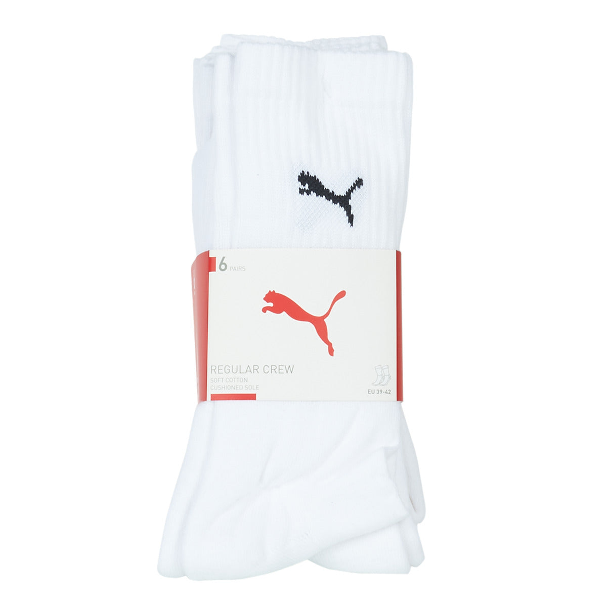 Calzini Uomo Puma  PUMA CREW SOCK X6  Bianco