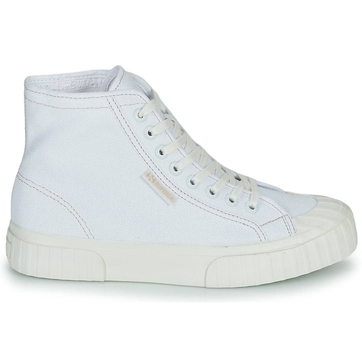 Sneakers alte Donna Superga 2696 STRIPE Bianco
