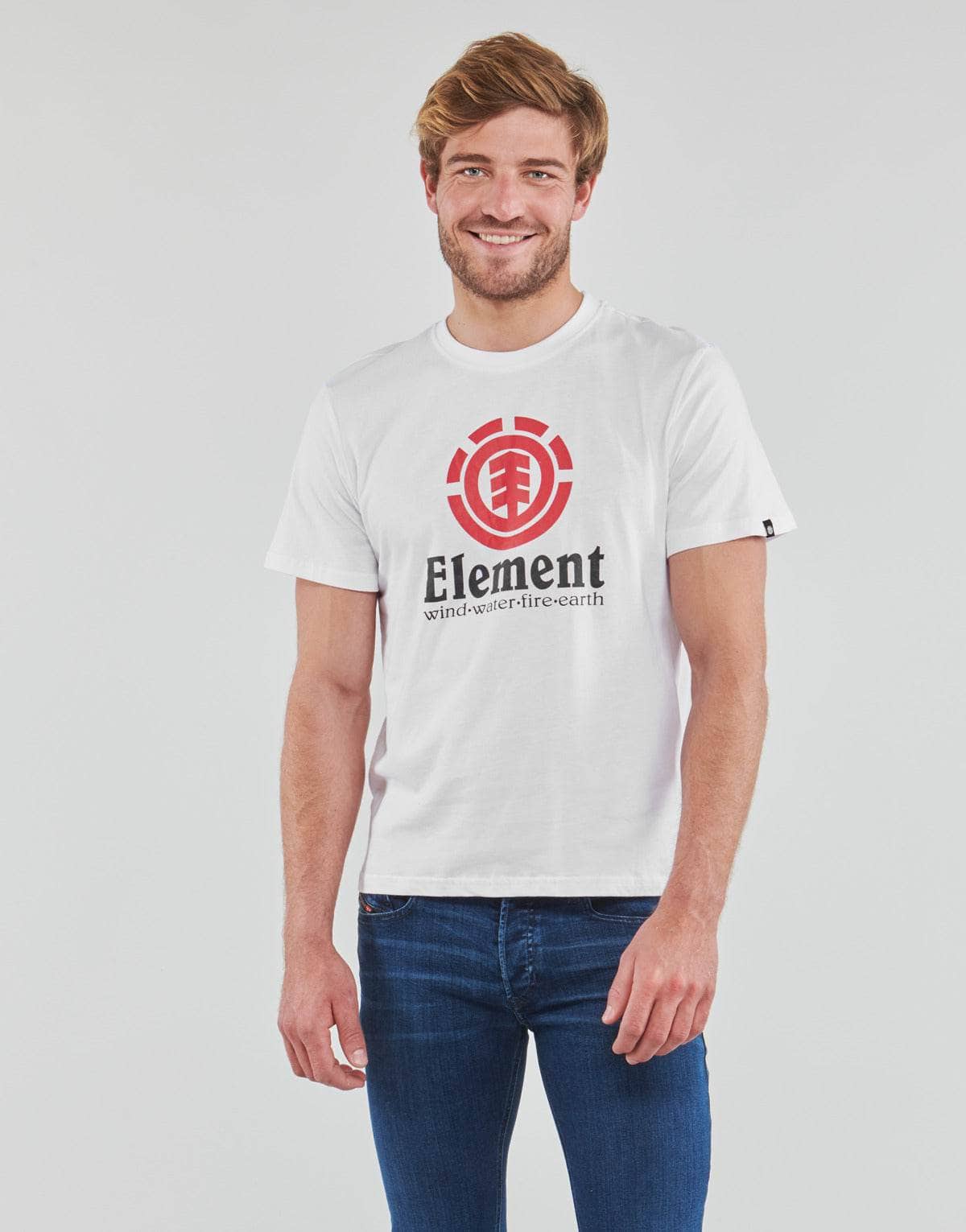 T-shirt Uomo Element VERTICAL SS Bianco