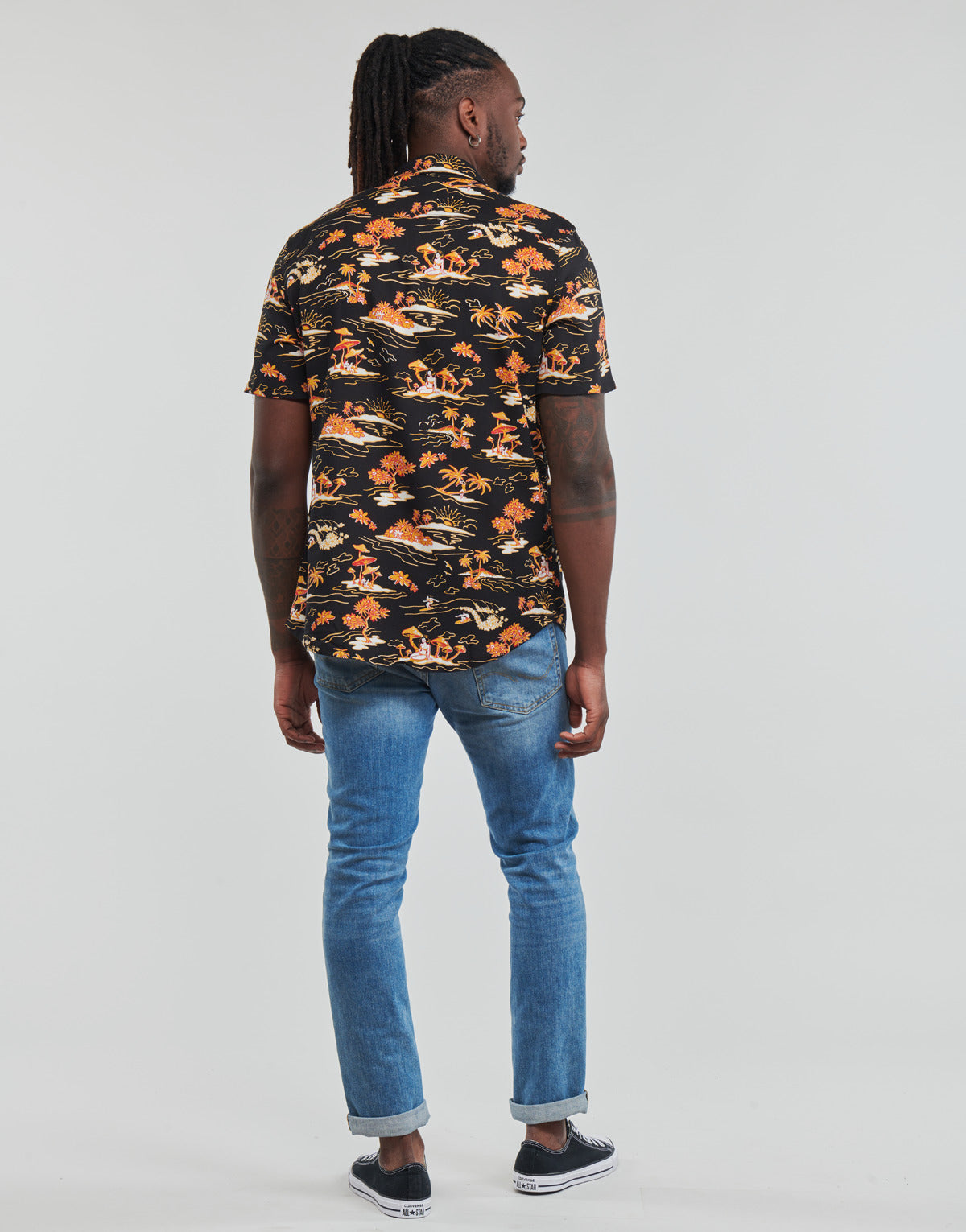 Camicia a maniche corte Uomo Quiksilver SIMPLE DAYS VISCOSE Nero