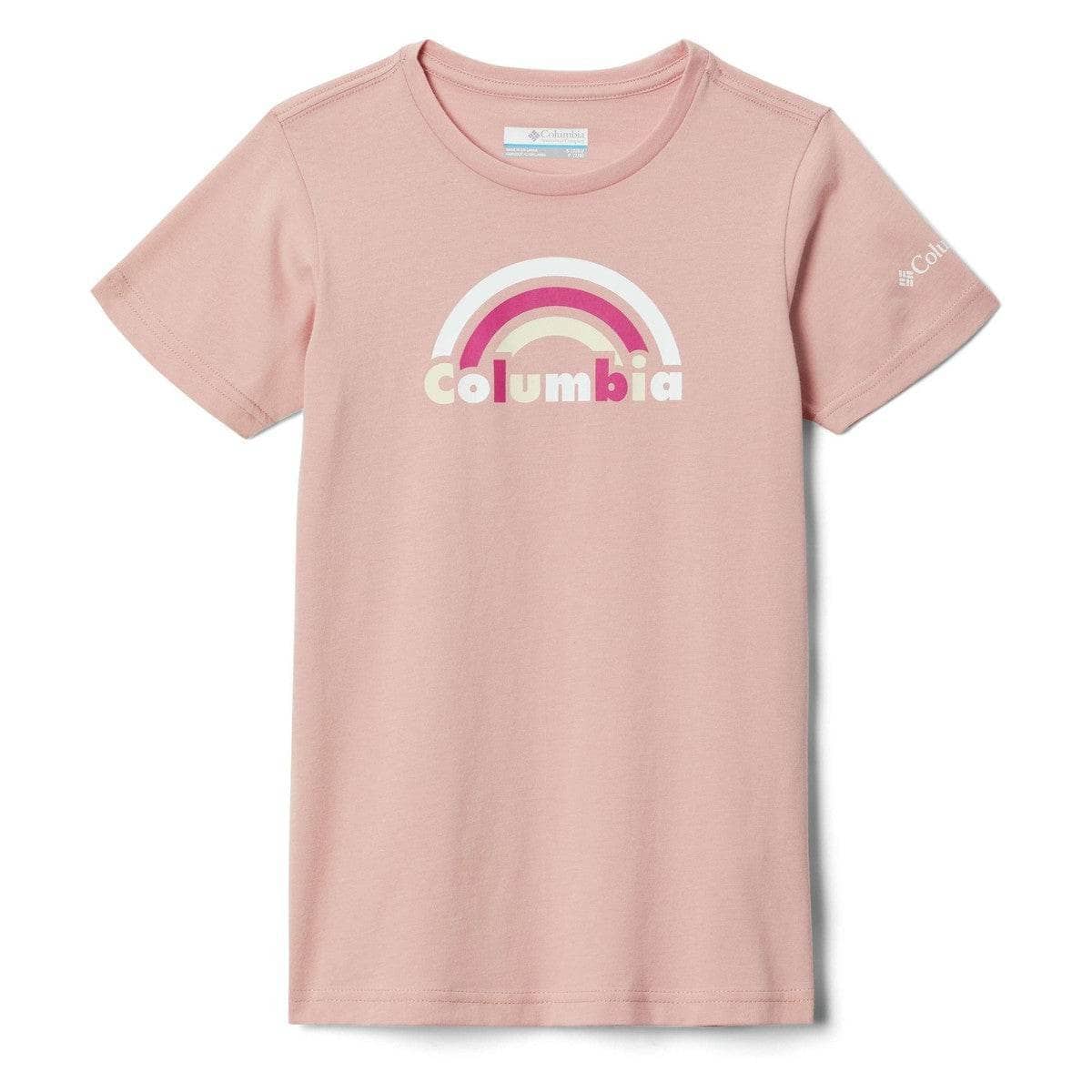T-shirt ragazza Columbia MISSION LAKE SS GRAPHIC SHIRT Rosa