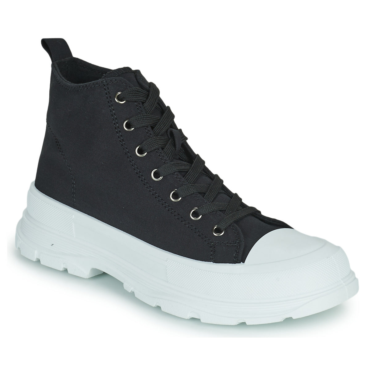 Sneakers alte Donna Moony Mood HIGHER Nero