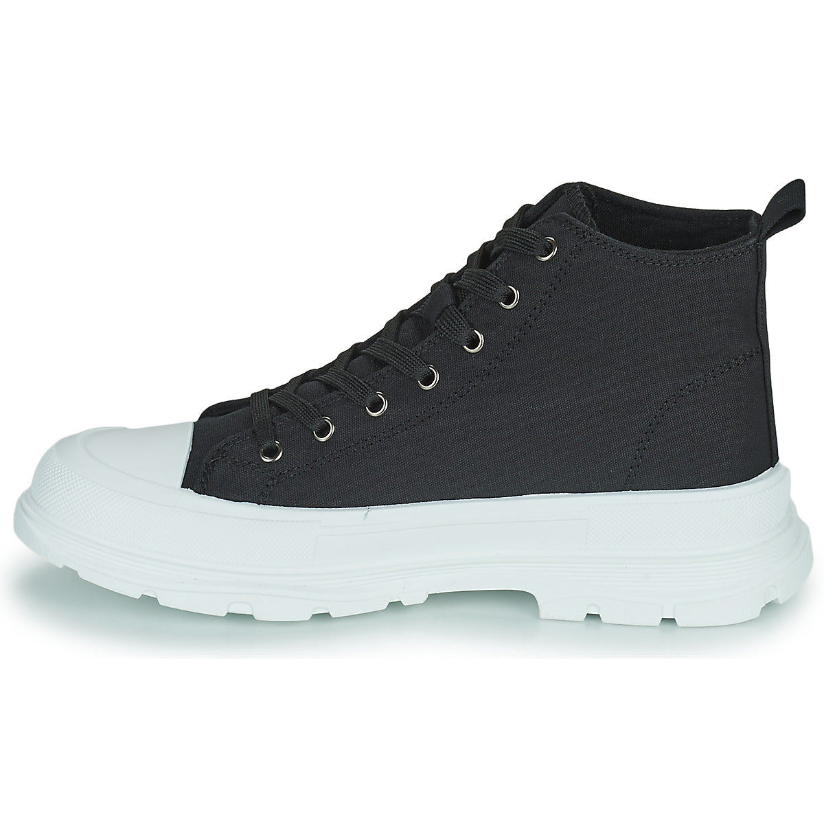 Sneakers alte Donna Moony Mood HIGHER Nero