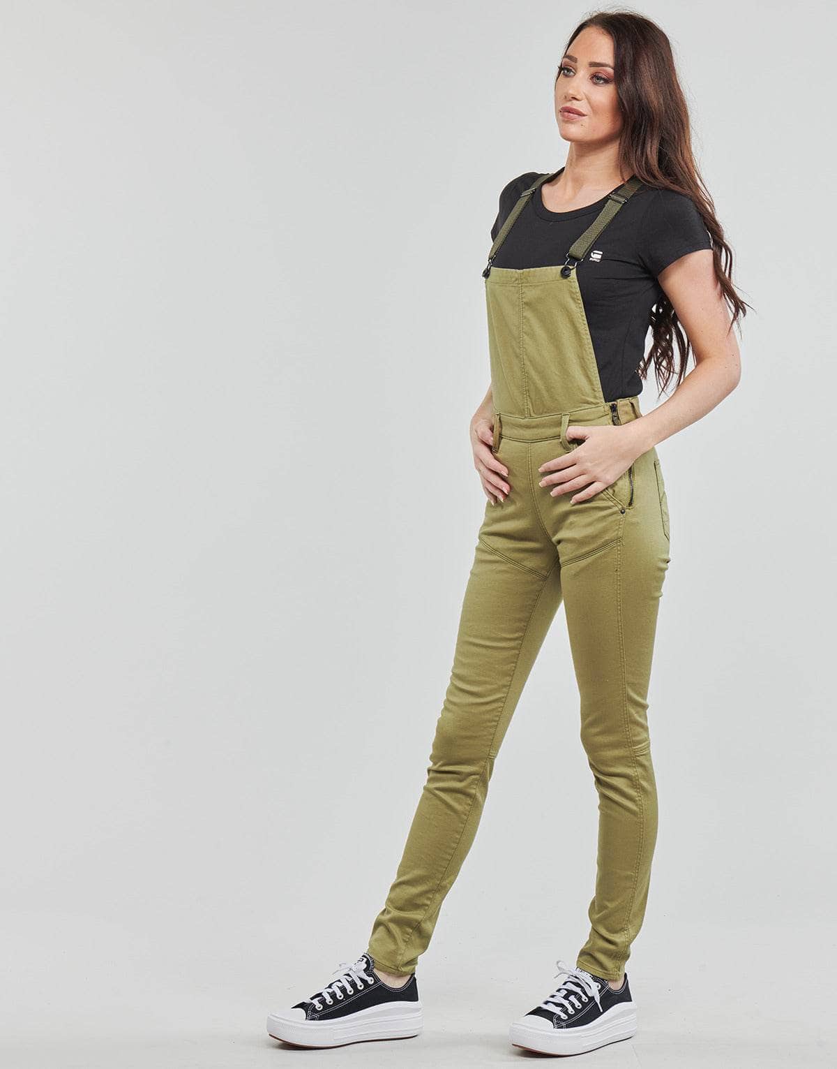 Tute / Jumpsuit Donna G-Star Raw Worker radar dungaree Kaki