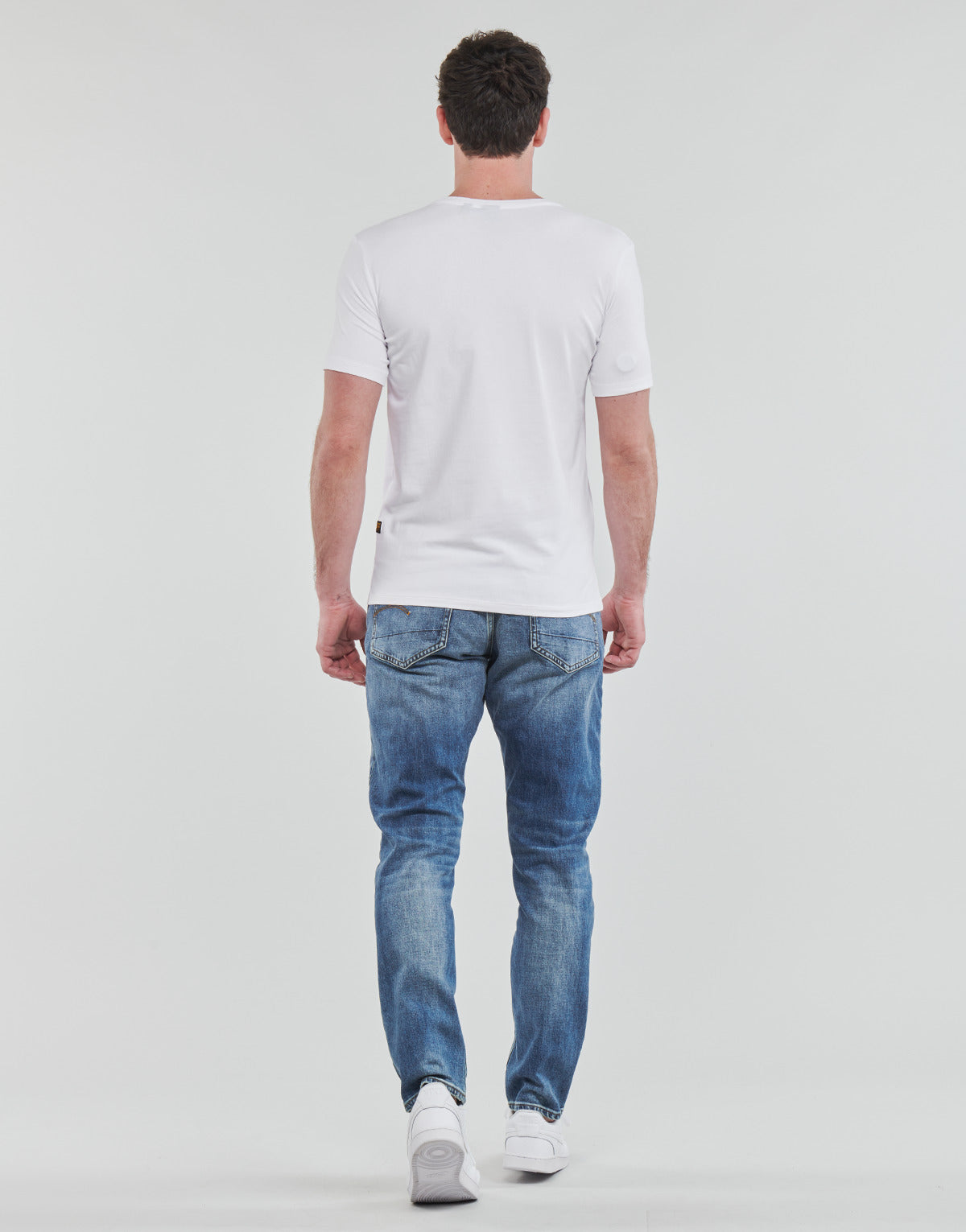 T-shirt Uomo G-Star Raw Slim base r t s\s Bianco