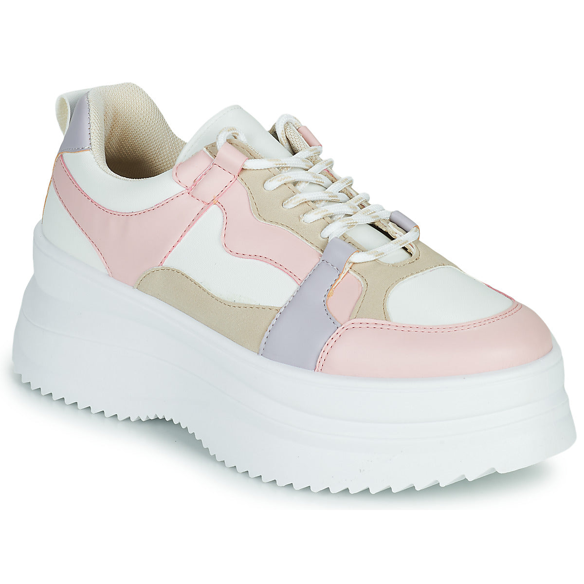 Sneakers basse Donna Yurban PASTELLA Beige