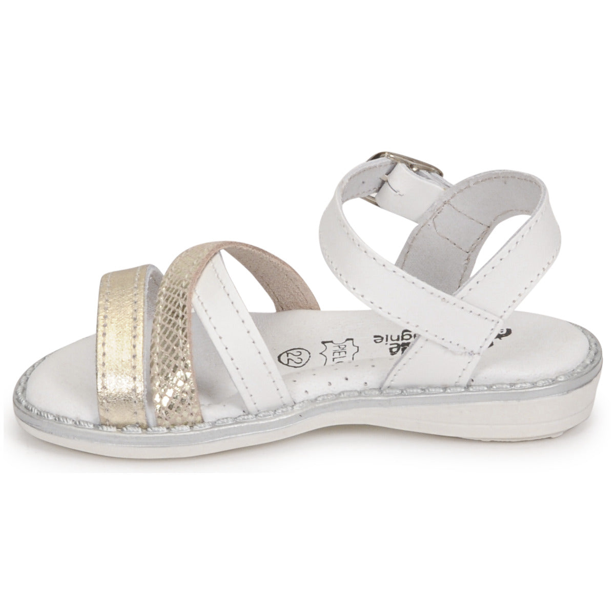 Sandali bambini ragazza Citrouille et Compagnie IZOEGL Bianco