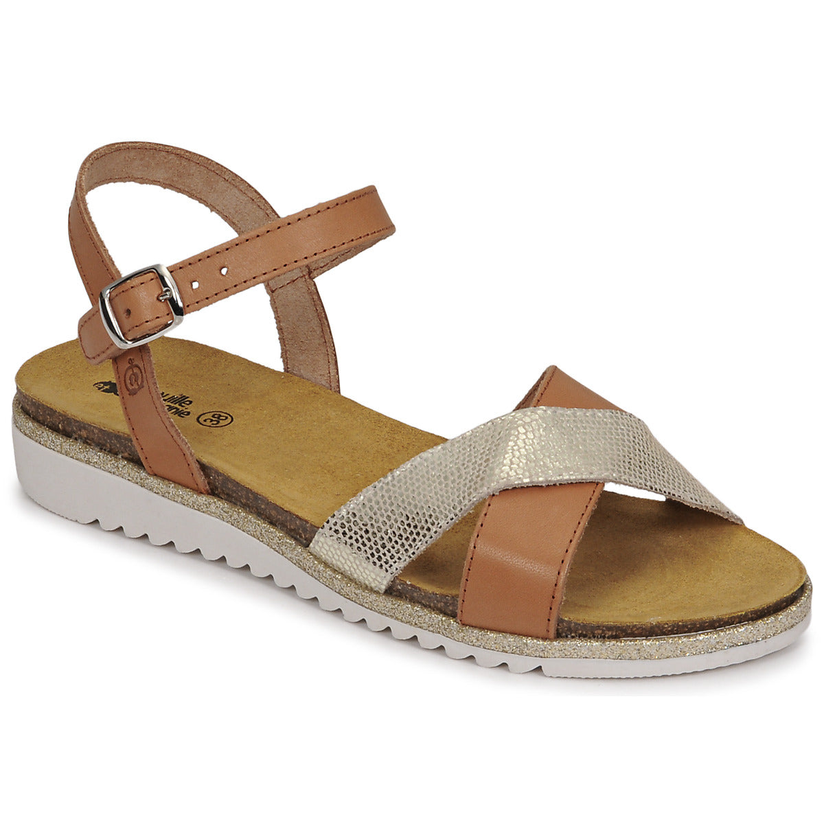 Sandali bambini ragazza Citrouille et Compagnie  GAUFRETTE  Marrone