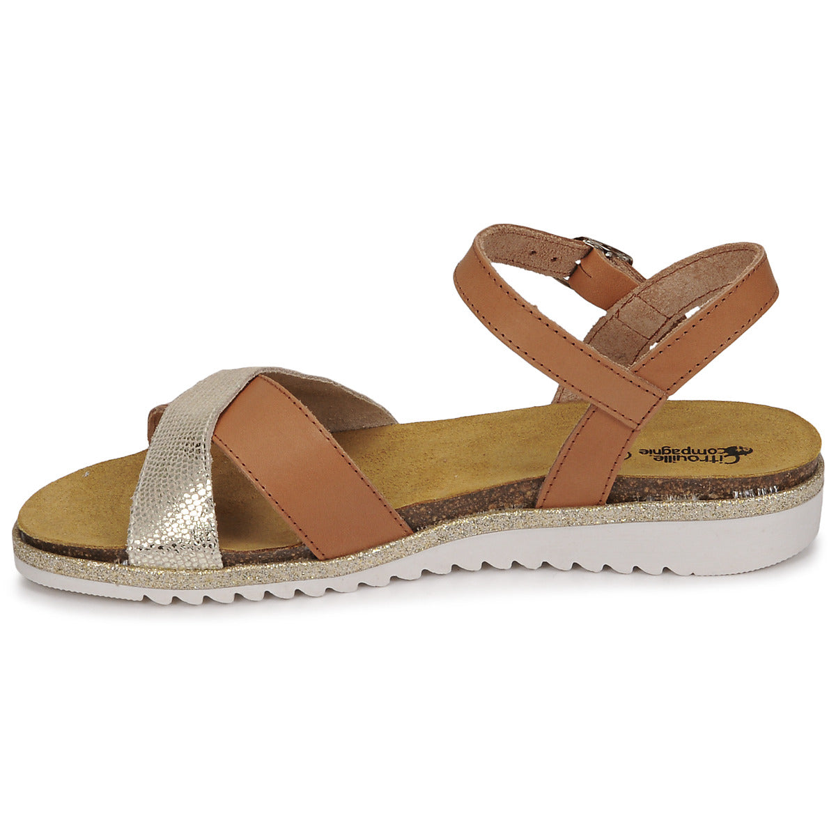 Sandali bambini ragazza Citrouille et Compagnie  GAUFRETTE  Marrone