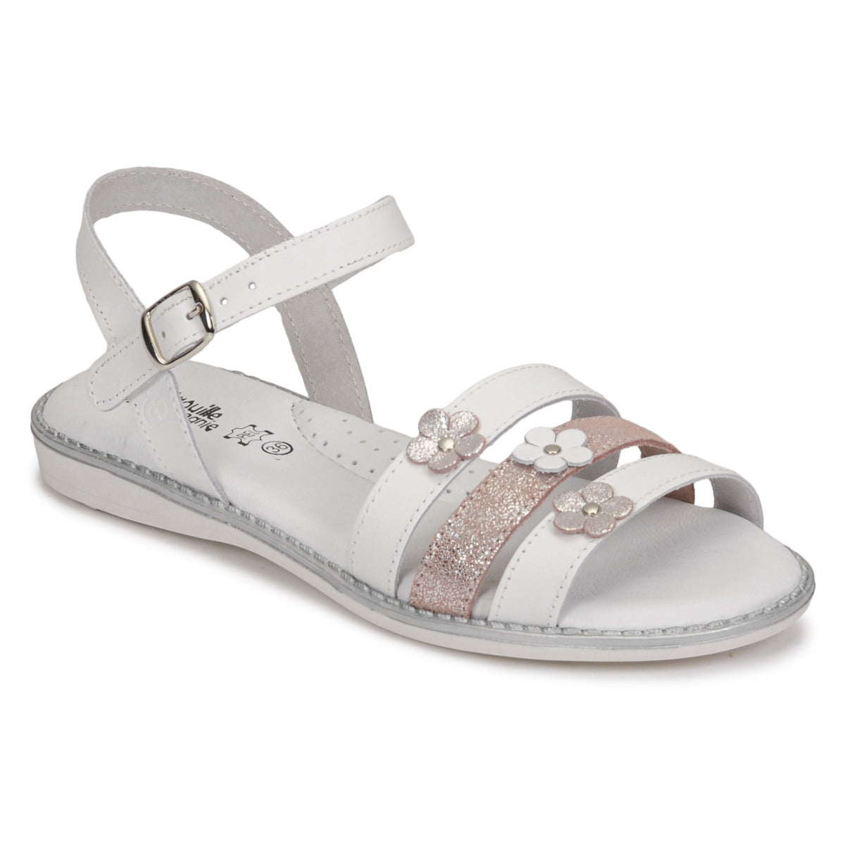 Sandali bambini ragazza Citrouille et Compagnie KATAGUE Bianco