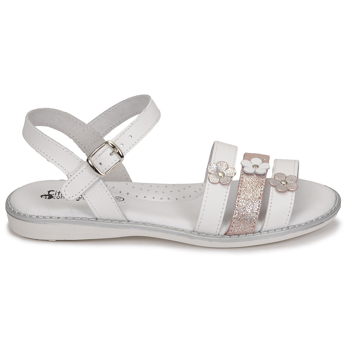 Sandali bambini ragazza Citrouille et Compagnie  KATAGUE  Bianco