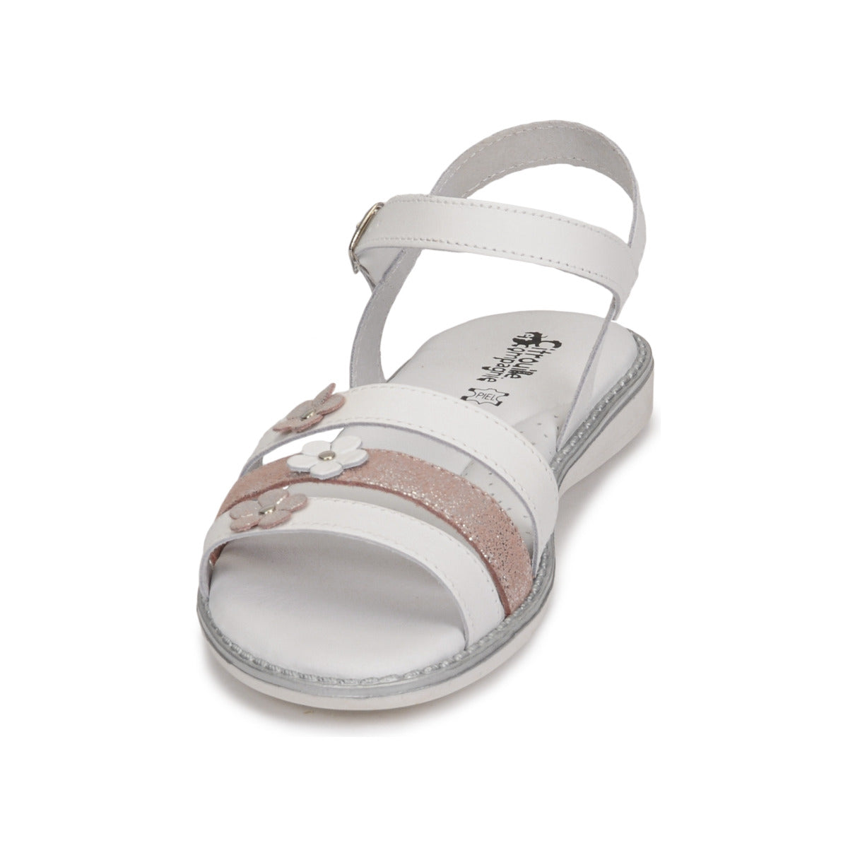 Sandali bambini ragazza Citrouille et Compagnie KATAGUE Bianco