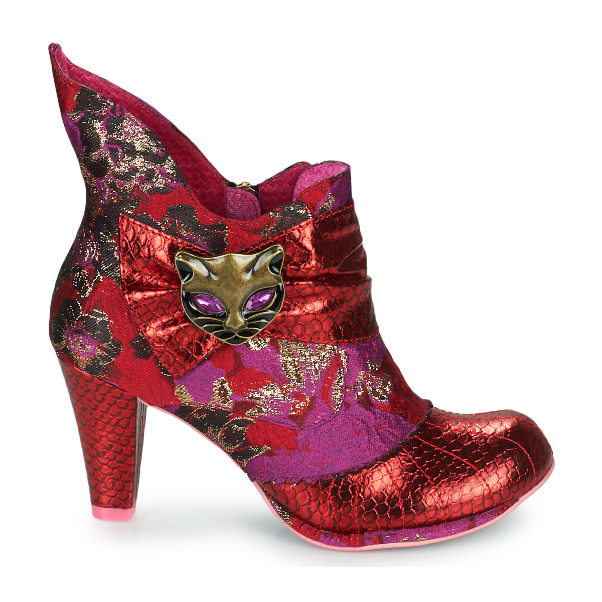 Stivaletti Donna Irregular Choice  Miaow  Rosso