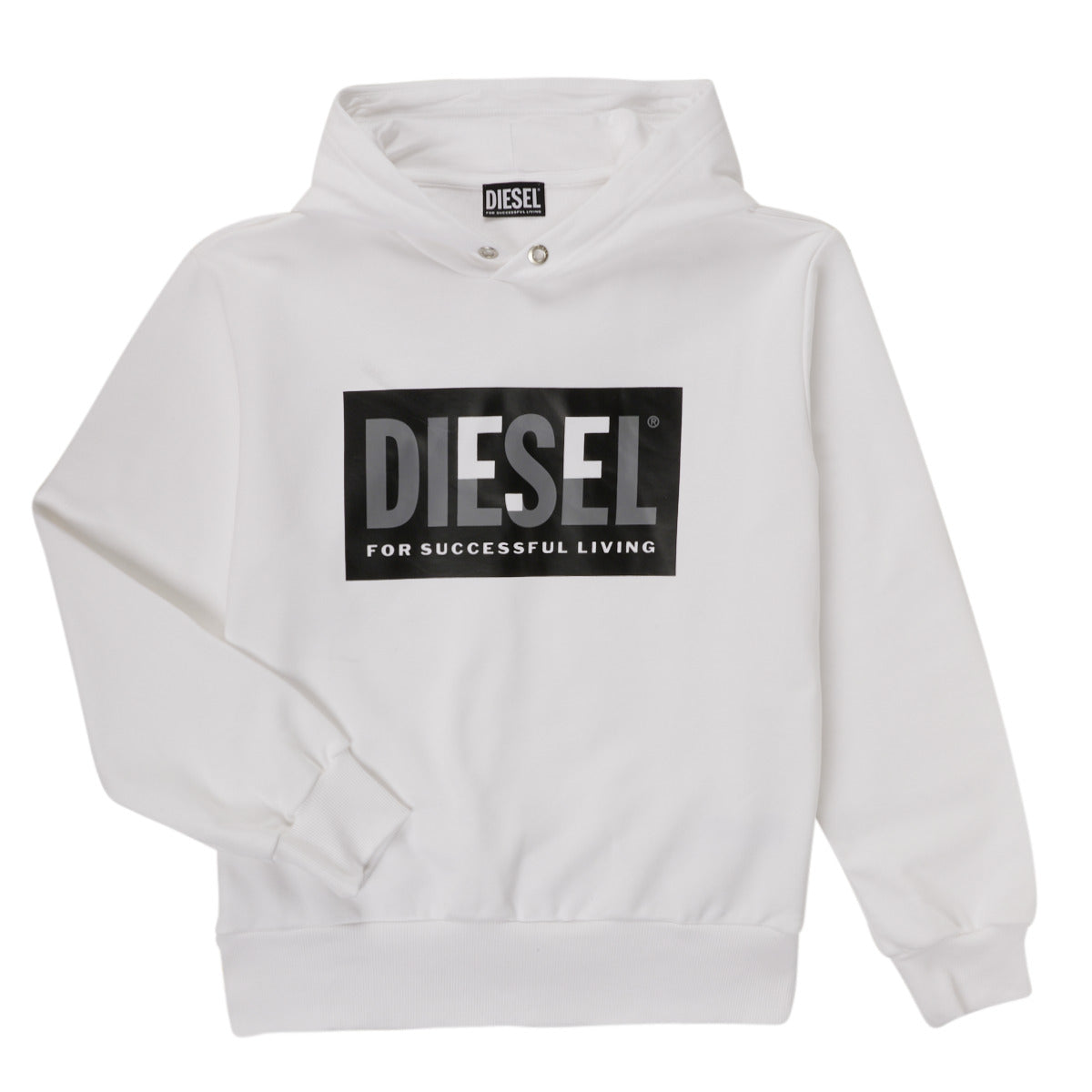 Felpa ragazza Diesel SMILEY OVER Bianco