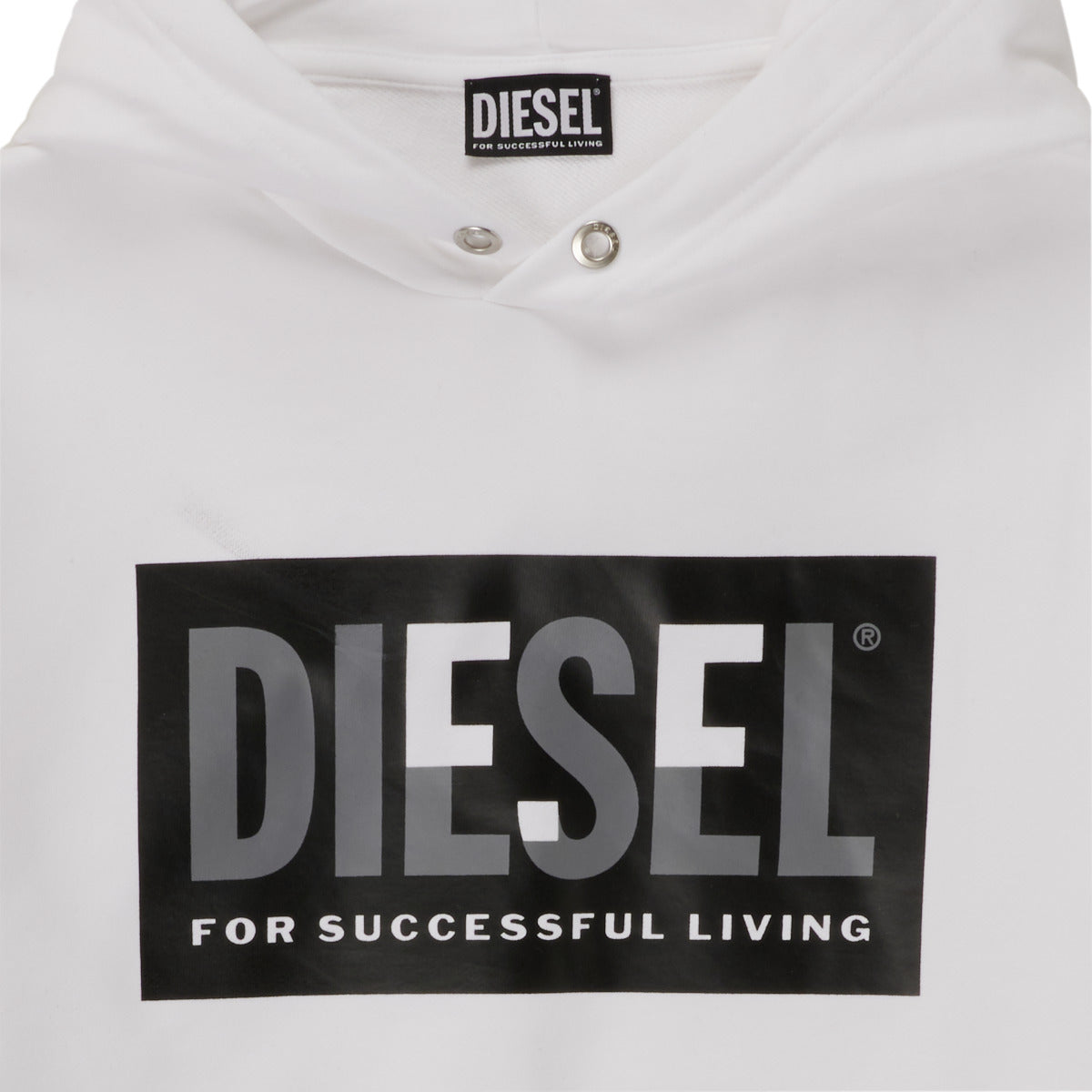 Felpa ragazza Diesel SMILEY OVER Bianco