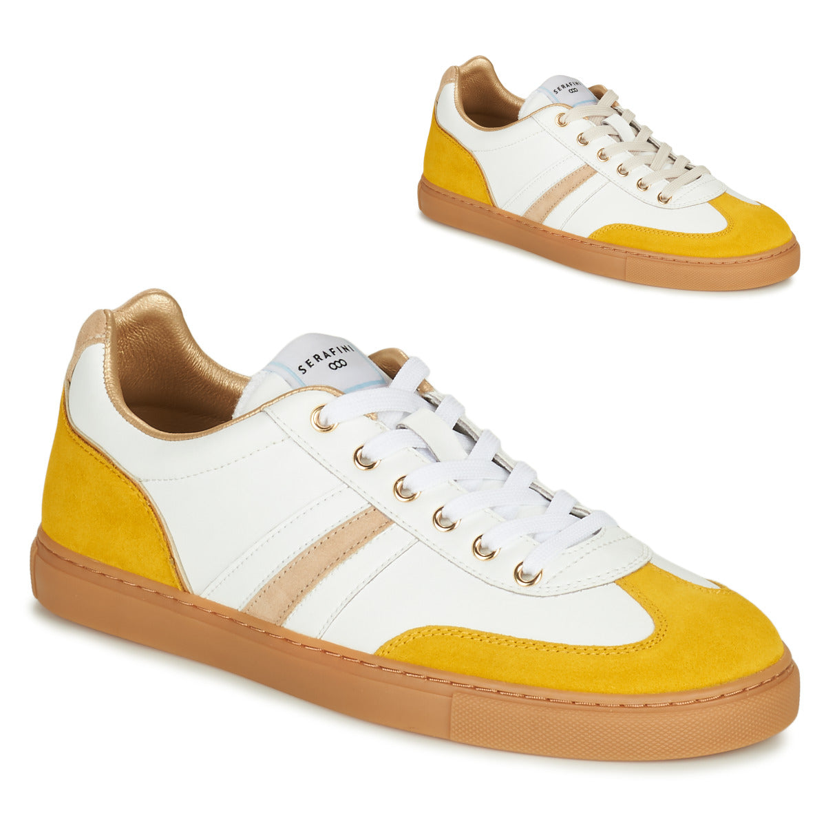 Sneakers basse Donna Serafini COURT Bianco