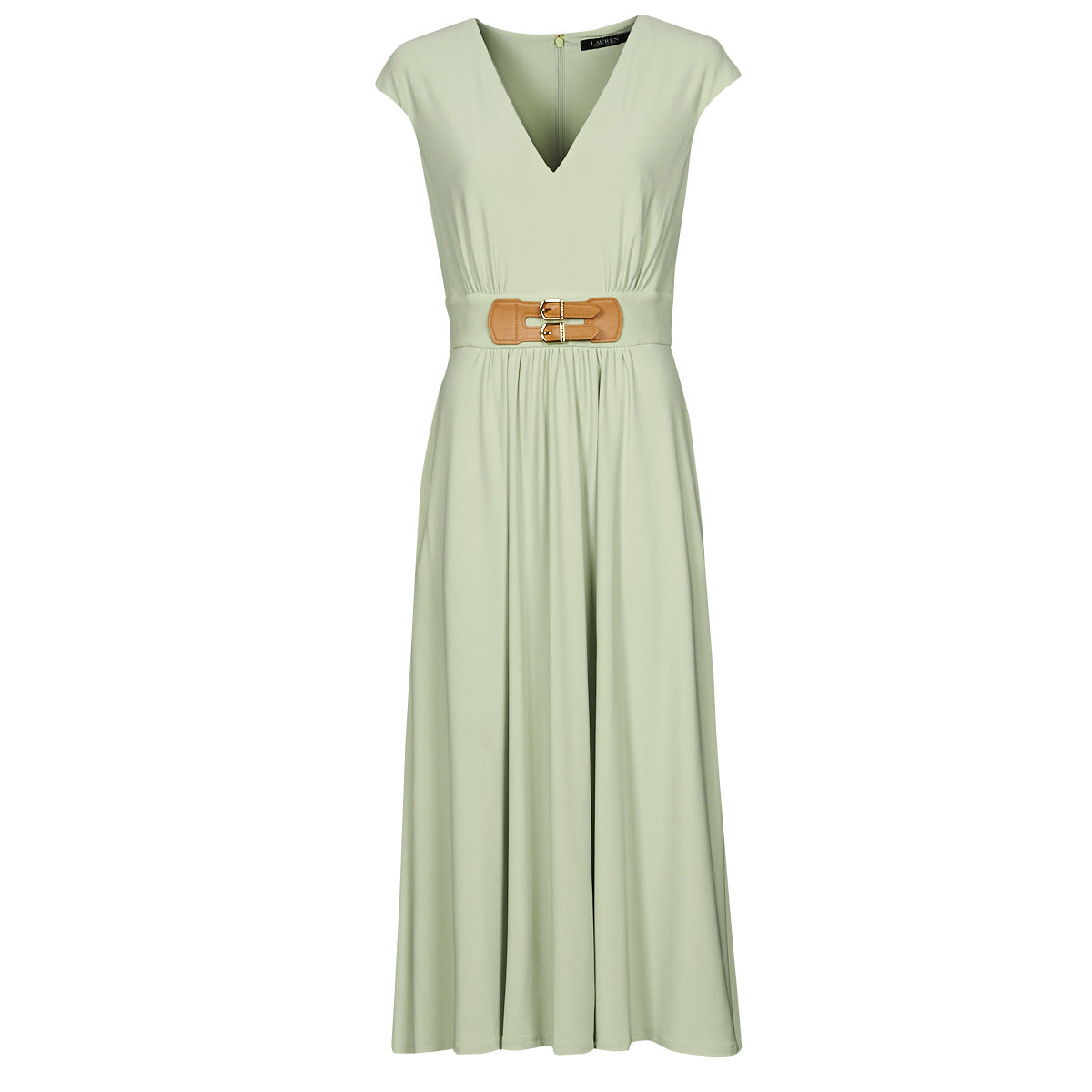 Abito lungo Donna Lauren Ralph Lauren  VATRIZIA-SHORT SLEEVE-DAY DRESS  Verde