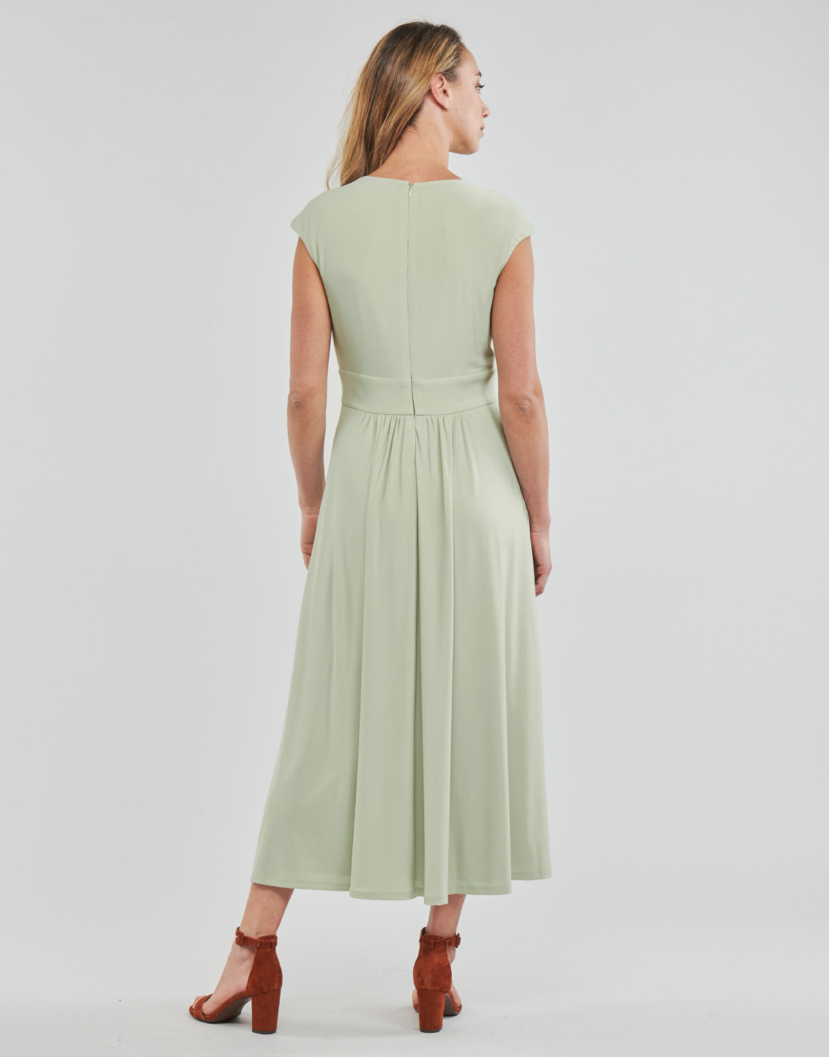 Abito lungo Donna Lauren Ralph Lauren  VATRIZIA-SHORT SLEEVE-DAY DRESS  Verde