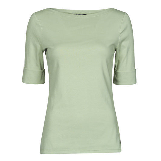 T-shirts a maniche lunghe Donna Lauren Ralph Lauren  JUDY-ELBOW SLEEVE-KNIT  Verde
