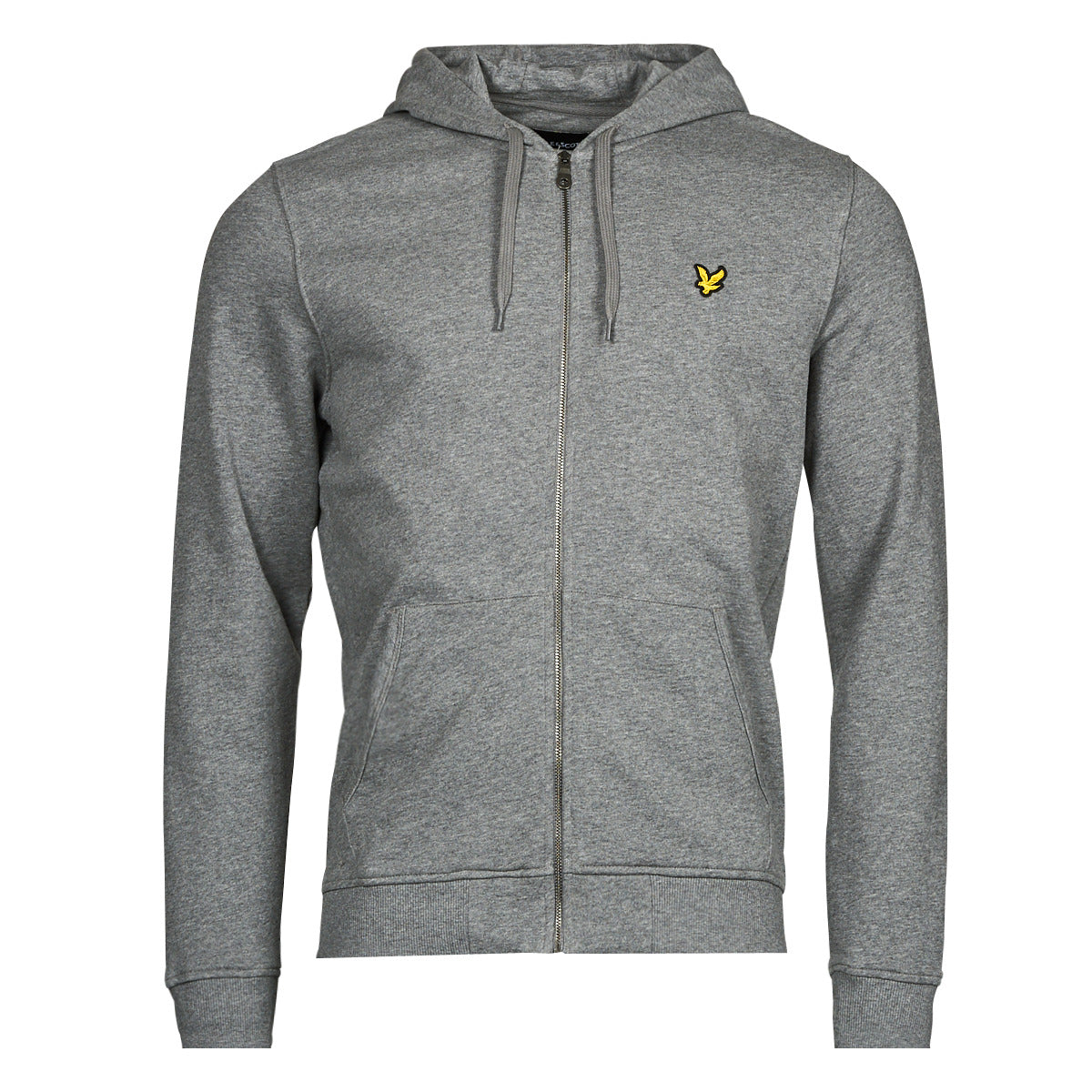 Felpa Uomo Lyle & Scott Zip Through Hoodie Grigio