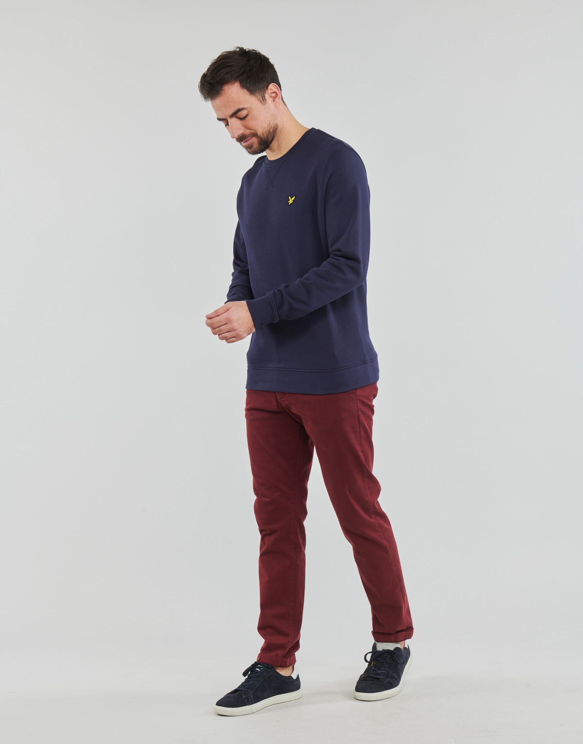 Felpa Uomo Lyle & Scott  Crew Neck Sweatshirt  Blu