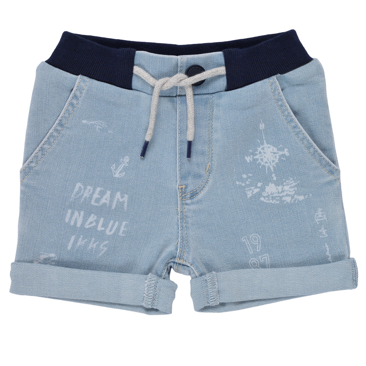 Pantaloni corti ragazzo Ikks  ECHINORO  Blu