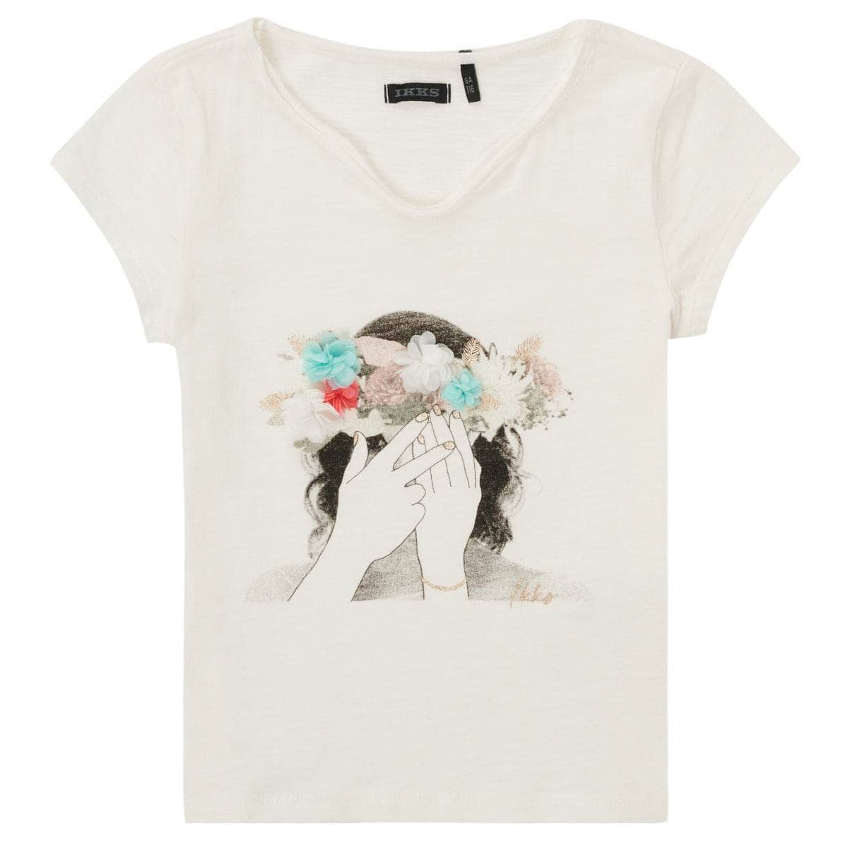 T-shirt ragazza Ikks ECLISPA Bianco