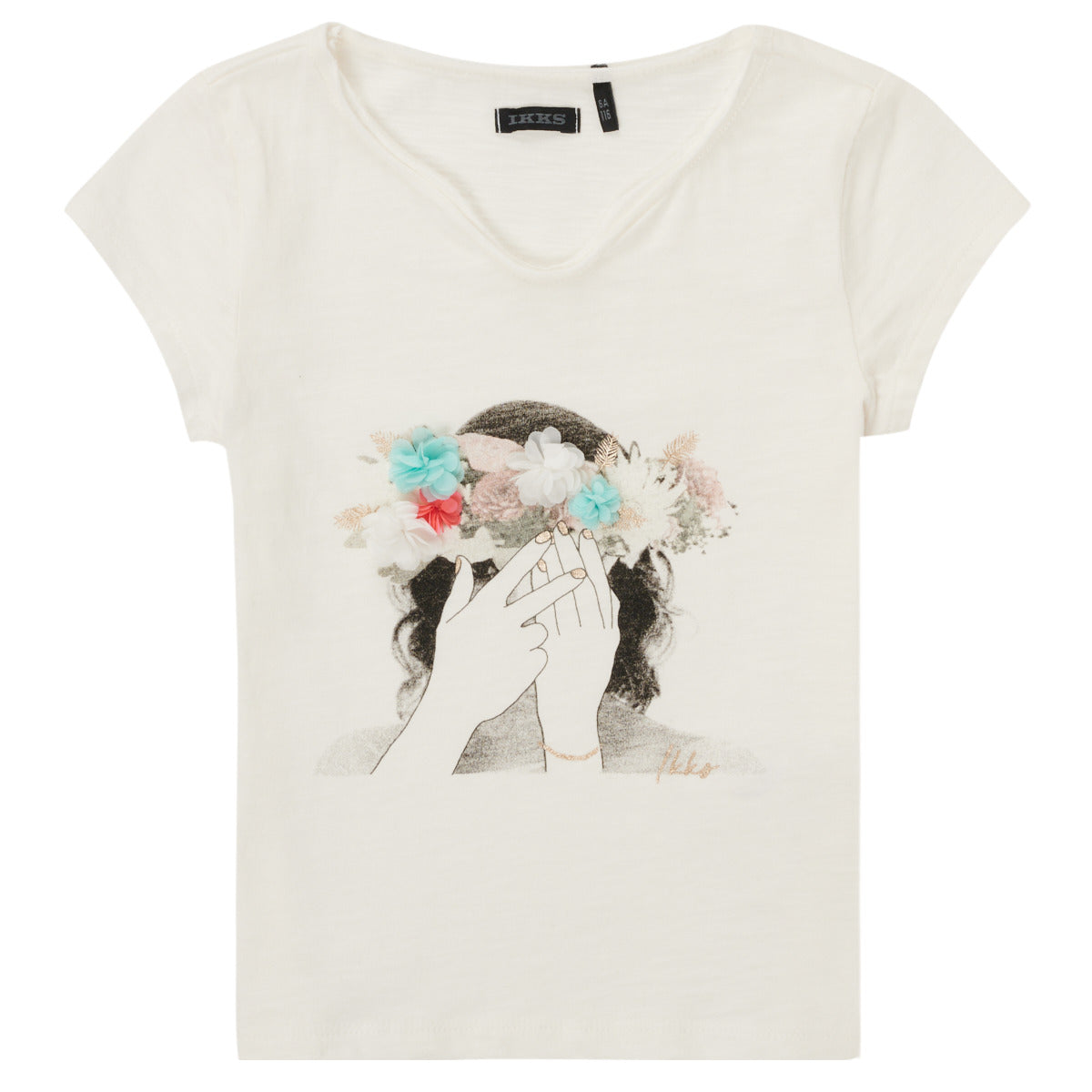 T-shirt ragazza Ikks  ECLISPA  Bianco