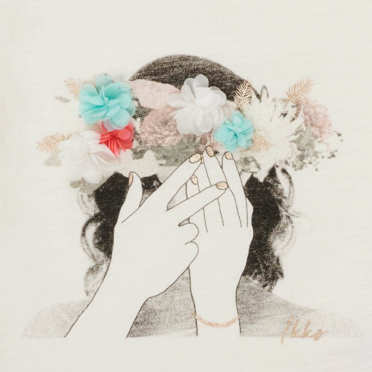 T-shirt ragazza Ikks ECLISPA Bianco